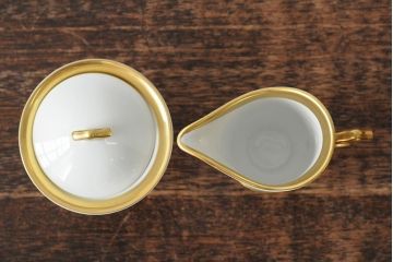 中古　ハンガリー　HOLLOHAZA(ホロハーザ)　Princess(プリンセス)　コーヒーセット(ポット、カップ&ソーサー、シュガーポット、ミルクジャグ)(R-043765)