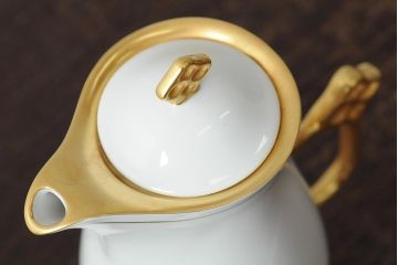 中古　ハンガリー　HOLLOHAZA(ホロハーザ)　Princess(プリンセス)　コーヒーセット(ポット、カップ&ソーサー、シュガーポット、ミルクジャグ)(R-043766)