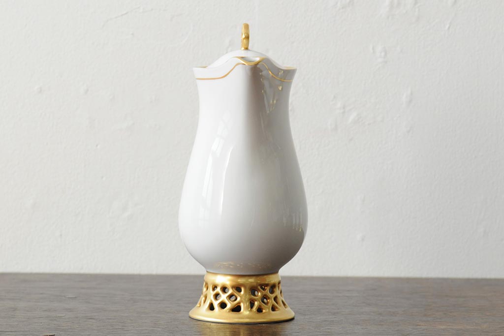 中古　ハンガリー　HOLLOHAZA(ホロハーザ)　Princess(プリンセス)　コーヒーセット(ポット、カップ&ソーサー、シュガーポット、ミルクジャグ)(R-043766)