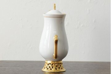 中古　ハンガリー　HOLLOHAZA(ホロハーザ)　Princess(プリンセス)　コーヒーセット(ポット、カップ&ソーサー、シュガーポット、ミルクジャグ)(R-043766)