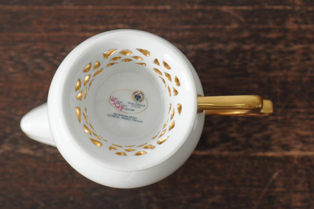 中古　ハンガリー　HOLLOHAZA(ホロハーザ)　Princess(プリンセス)　コーヒーセット(ポット、カップ&ソーサー、シュガーポット、ミルクジャグ)(R-043766)