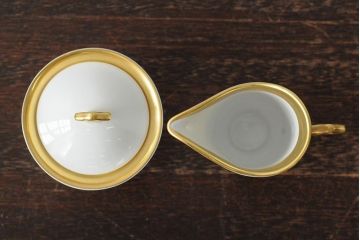 中古　ハンガリー　HOLLOHAZA(ホロハーザ)　Princess(プリンセス)　コーヒーセット(ポット、カップ&ソーサー、シュガーポット、ミルクジャグ)(R-043766)