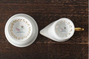 中古　ハンガリー　HOLLOHAZA(ホロハーザ)　Princess(プリンセス)　コーヒーセット(ポット、カップ&ソーサー、シュガーポット、ミルクジャグ)(R-043766)