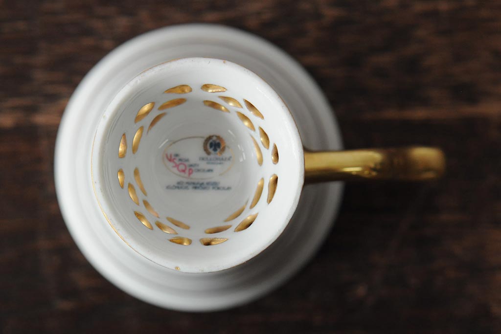 中古　ハンガリー　HOLLOHAZA(ホロハーザ)　Princess(プリンセス)　コーヒーセット(ポット、カップ&ソーサー、シュガーポット、ミルクジャグ)(R-043766)