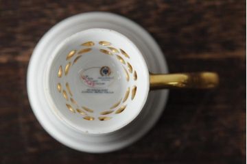 中古　ハンガリー　HOLLOHAZA(ホロハーザ)　Princess(プリンセス)　コーヒーセット(ポット、カップ&ソーサー、シュガーポット、ミルクジャグ)(R-043766)