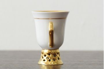中古　ハンガリー　HOLLOHAZA(ホロハーザ)　Princess(プリンセス)　コーヒーセット(ポット、カップ&ソーサー、シュガーポット、ミルクジャグ)(R-043767)