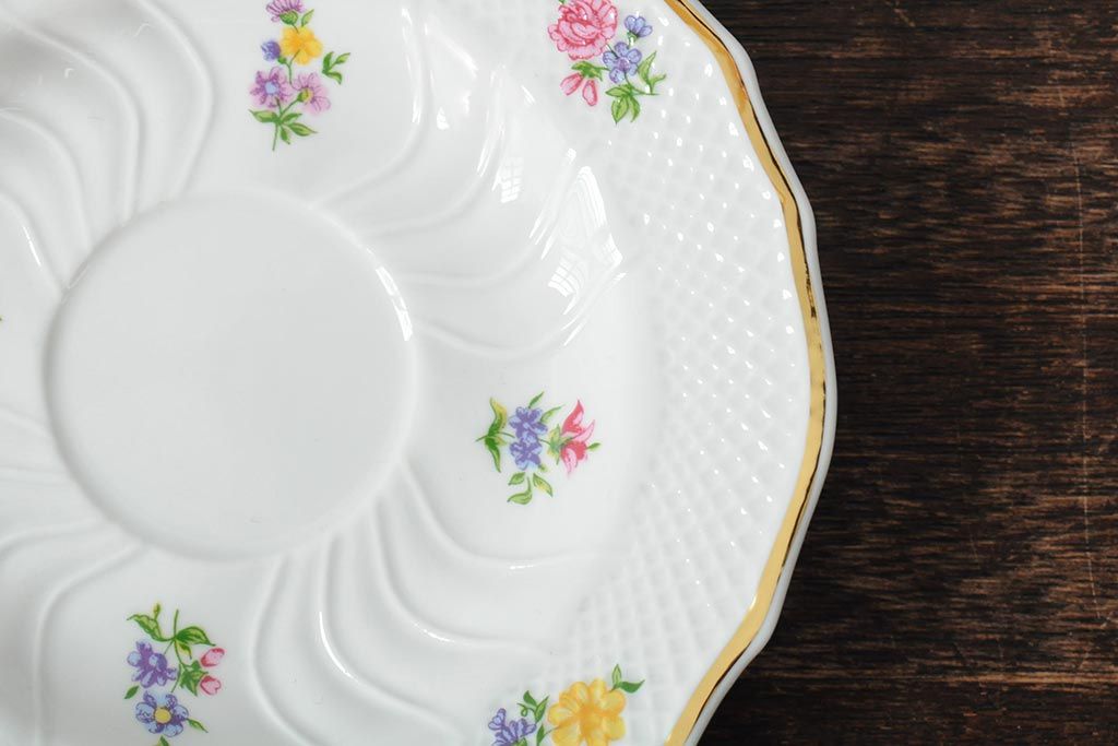 中古　ハンガリー　HOLLOHAZA(ホロハーザ)　Pannonia(パノニア)　カップ&ソーサー2客セット(洋食器)(R-043771)