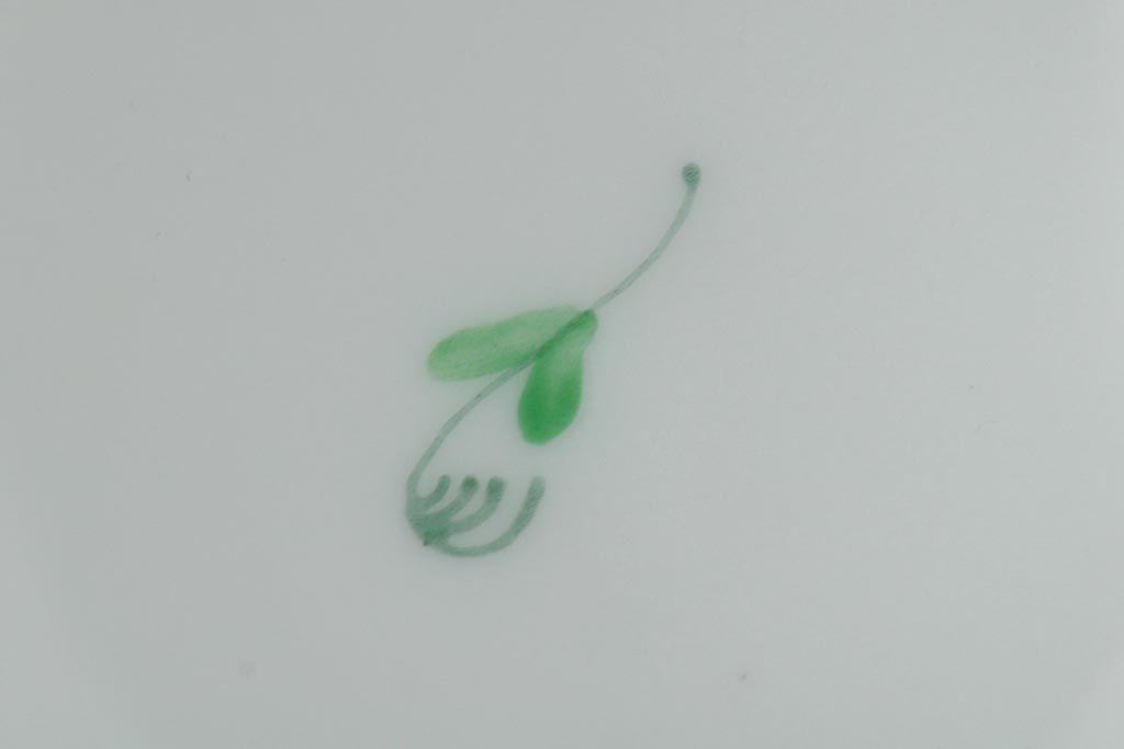 中古　ハンガリー　HEREND(ヘレンド)　アポニーグリーン　カップ&ソーサー2客セット(洋食器)(R-043773)