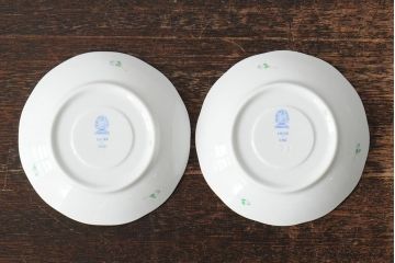 中古　ハンガリー　HEREND(ヘレンド)　アポニーグリーン　カップ&ソーサー2客セット(洋食器)(R-043773)