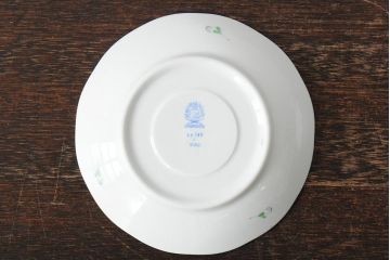中古　ハンガリー　HEREND(ヘレンド)　アポニーグリーン　カップ&ソーサー2客セット(洋食器)(R-043773)