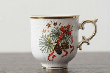中古　ハンガリー　HOLLOHAZA(ホロハーザ)　Eva collection(エヴァコレクション)　カップ&ソーサー5客セット(洋食器)(R-043774)