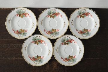 中古　ハンガリー　HOLLOHAZA(ホロハーザ)　Eva collection(エヴァコレクション)　カップ&ソーサー5客セット(洋食器)(R-043774)