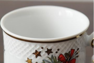 中古　ハンガリー　HOLLOHAZA(ホロハーザ)　Eva collection(エヴァコレクション)　カップ&ソーサー5客セット(洋食器)(R-043774)