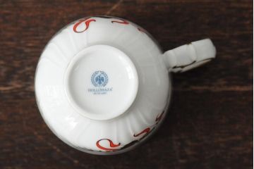 中古　ハンガリー　HOLLOHAZA(ホロハーザ)　Eva collection(エヴァコレクション)　カップ&ソーサー5客セット(洋食器)(R-043774)