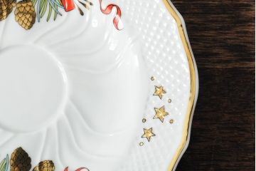 中古　ハンガリー　HOLLOHAZA(ホロハーザ)　Eva collection(エヴァコレクション)　カップ&ソーサー5客セット(洋食器)(R-043774)