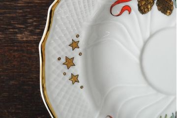 中古　ハンガリー　HOLLOHAZA(ホロハーザ)　Eva collection(エヴァコレクション)　カップ&ソーサー5客セット(洋食器)(R-043774)