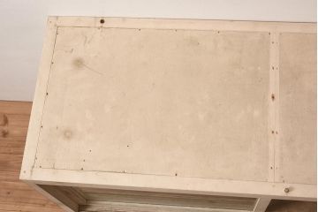レトロ家具　シンプルなガラスケース(ショーケース、陳列棚)(R-043780)