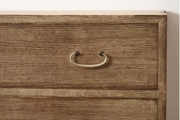 アンティーク家具　昭和中期　前面桐材　すっきりとした佇まいのシンプルな重ねタンス(衣装箪笥、和箪笥、引き出し、チェスト、桐箪笥、桐たんす)(R-043787)