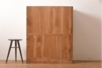 アンティーク家具　昭和中期　前面桐材　すっきりとした佇まいのシンプルな重ねタンス(衣装箪笥、和箪笥、引き出し、チェスト、桐箪笥、桐たんす)(R-043788)