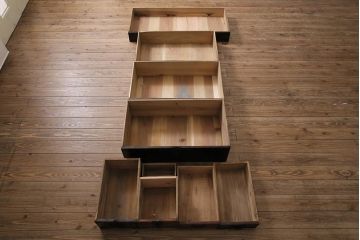 アンティーク家具　明治大正期　前面栗材　隠し付き　貫禄漂う仙台箪笥(衣装箪笥、時代箪笥、引き出し)(R-043792)