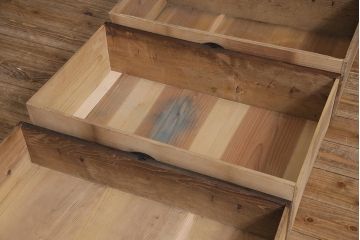 アンティーク家具　明治大正期　前面栗材　隠し付き　貫禄漂う仙台箪笥(衣装箪笥、時代箪笥、引き出し)(R-043792)