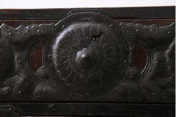アンティーク家具　明治大正期　前面栗材　隠し付き　貫禄漂う仙台箪笥(衣装箪笥、時代箪笥、引き出し)(R-043792)