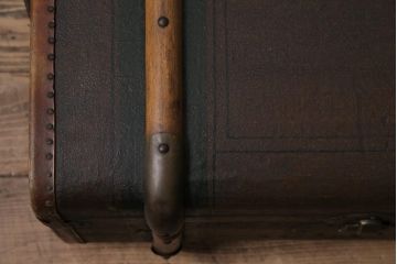 アンティーク　和製アンティーク　大正昭和初期　宝箱のようなデザインがお洒落なトランク(鞄、カバン、収納、ディスプレイ)(R-043794)