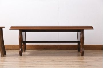 ビンテージ家具　オールドマルニ　maruni(マルニ木工)　クラシカルな雰囲気づくりにおすすめなセンターテーブル(コーヒーテーブル、リビングテーブル)(R-043795)