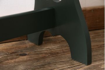アンティーク家具　和製アンティーク　昭和中期　ペイントカラーがお洒落なピアノスツール(椅子、花台、飾り台)(R-043805)