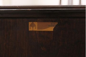 中古　松本民芸家具　♯80型朝鮮棚　上品で美しい佇まいが魅力の飾り棚(定価約12万円)(棚、ラック、収納棚)(R-043806)