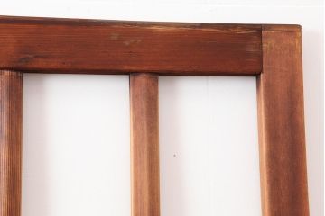 アンティーク建具　昭和レトロ　ヒノキ材　和モダンスタイルにもおすすめな引き戸2枚セット(建具)(R-043809)