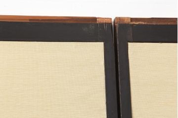 アンティーク建具　古民家スタイルや趣のある和空間におすすめな板戸4枚セット(格子戸)(R-043812)