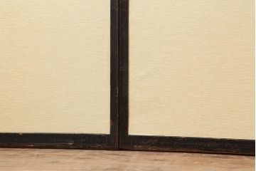 アンティーク建具　古民家スタイルや趣のある和空間におすすめな板戸4枚セット(格子戸)(R-043812)