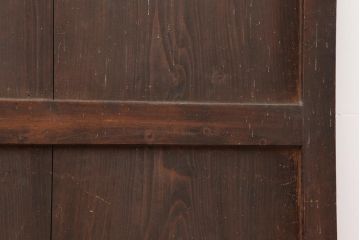 アンティーク建具　古民家スタイルや趣のある和空間におすすめな板戸2枚セット(格子戸)(R-043818)