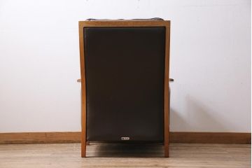 ヴィンテージ家具　オールドマルニ　maruni(マルニ木工)　スタイリッシュなデザインが魅力の一人掛けソファ(1シーター、1Pソファ、ビンテージ)(R-043822)