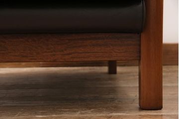 ヴィンテージ家具　オールドマルニ　maruni(マルニ木工)　スタイリッシュなデザインが魅力の一人掛けソファ(1シーター、1Pソファ、ビンテージ)(R-043823)