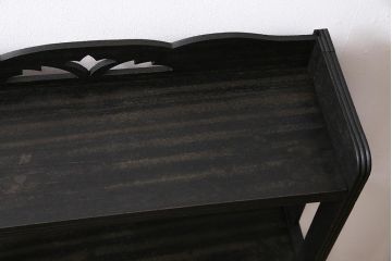 アンティーク家具　和製アンティーク　昭和初期　シックとモダンが薫る本棚(ブックシェルフ、オープンラック)(R-043824)