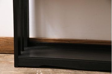 アンティーク家具　和製アンティーク　昭和初期　シックとモダンが薫る本棚(ブックシェルフ、オープンラック)(R-043824)