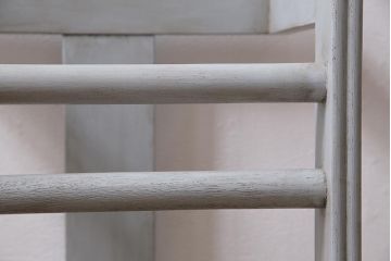 アンティーク家具　和製アンティーク　昭和初期　グレーのペイントがお洒落な傘立て(カサ立て、スタンド)(R-043826)