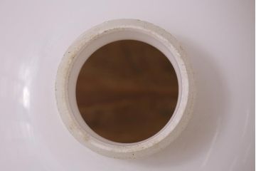 レトロ照明　昭和初期　和の味わい溢れる竹編みのシェードのペンダントライト(電笠、天井照明)(R-043827)