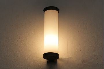 アンティーク照明　和製アンティーク　昭和中期　シンプルでレトロなウォールライト(壁掛け照明)(R-043828)