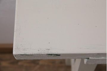 アンティーク家具　和製アンティーク　ペイント　昭和中期　ペイントの風合いが味わい深いサイドテーブル(コンソールテーブル)(R-043834)