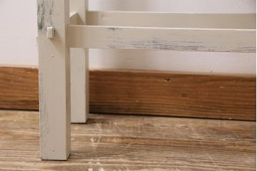 アンティーク家具　和製アンティーク　ペイント　昭和中期　ペイントの風合いが味わい深いサイドテーブル(コンソールテーブル)(R-043834)