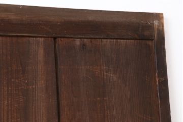 アンティーク建具　大正期　スギ材　日本らしい杉の木目が魅力の板戸2枚セット(建具、引き戸)(R-043839)