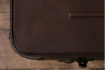 アンティーク雑貨　昭和初期　凝ったデザインがお洒落なトランク(鞄、カバン、収納、ディスプレイ)(R-043844)
