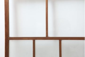 アンティーク建具　和レトロ　味わいとシンプルさが魅力のガラス戸2枚セット(引き戸、建具)(R-043846)