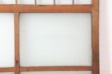 アンティーク建具　昭和中期　すりガラス入りの大振りなガラス戸1枚(建具、引き戸)(R-043851)