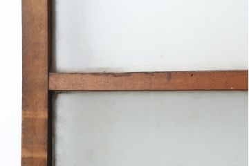 アンティーク建具　昭和中期　すりガラス入りの大振りなガラス戸1枚(建具、引き戸)(R-043851)