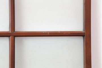 アンティーク建具　昭和初期　木味が魅力のレトロなガラス戸2枚セット(建具、引き戸)(R-043852)