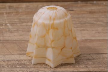 ヴィンテージ照明　イギリスビンテージ　まだらな模様のガラスが目を引くペンダントライト(吊り下げ照明、天井照明)(R-043857)